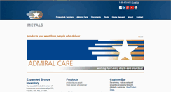 Desktop Screenshot of admiralmetals.com