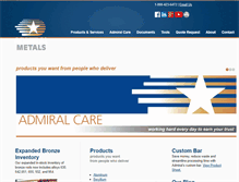 Tablet Screenshot of admiralmetals.com